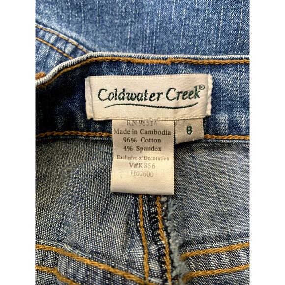 Coldwater Creek Jeans Size 8 33x31 Blue Medium Wash High Rise Straight Leg - Picture 10 of 10